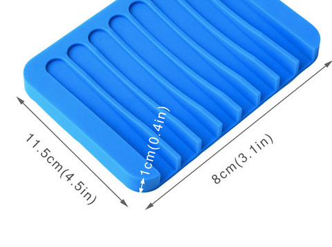 Silicone soap holder